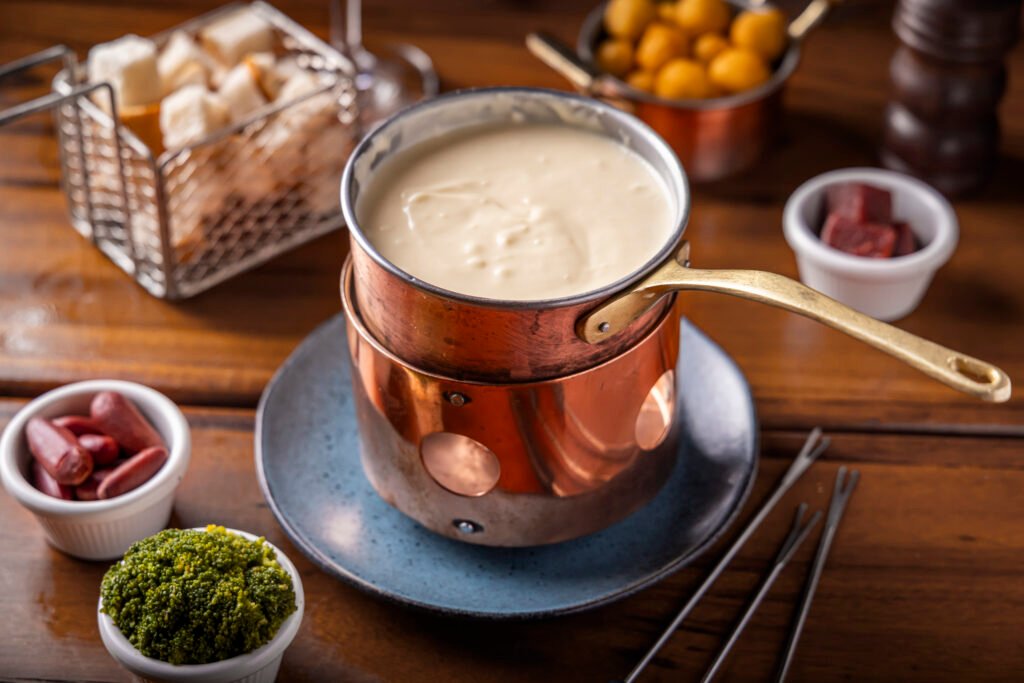 Fondue de queijo servido na Mercearia Amauri | Foto: Divulgação