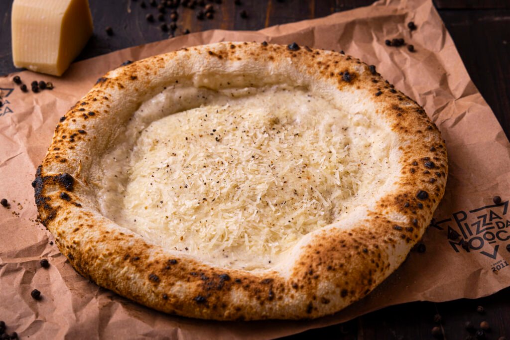 Foto da Cacio e Pepe, da Pizza da Mooca | Foto: Mário Rodrigues