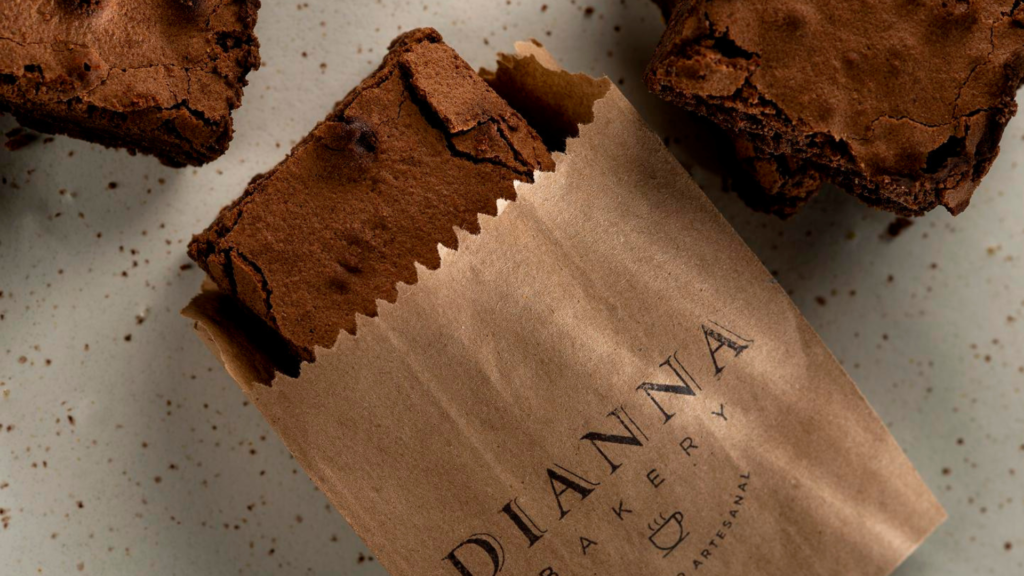 Foto do Brownie clássico servido na Dianna Bakery, no Rio | Foto: Divulgação