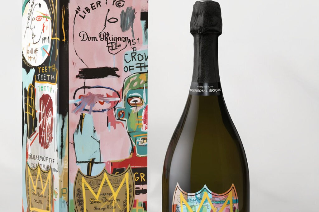 Dom Pérignon celebra o artista Jean-Michel Basquiat em edição especial | Foto: Divulgação